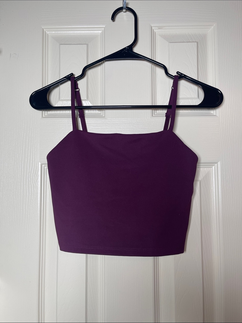 girlfriend collective Plum Purple Cropped Tank